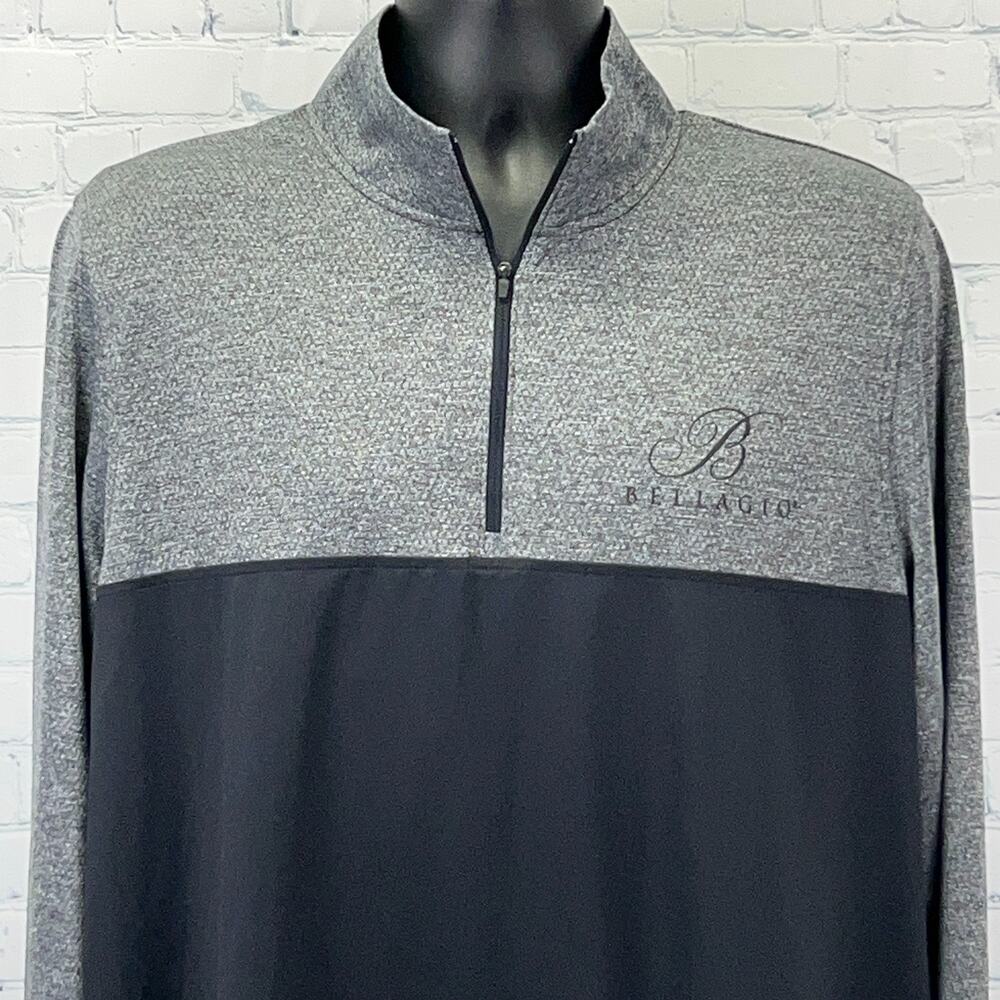 Bellagio Casino Las Vegas 1/4 Quarter Zip Shirt Black Under Armour XL X-Large